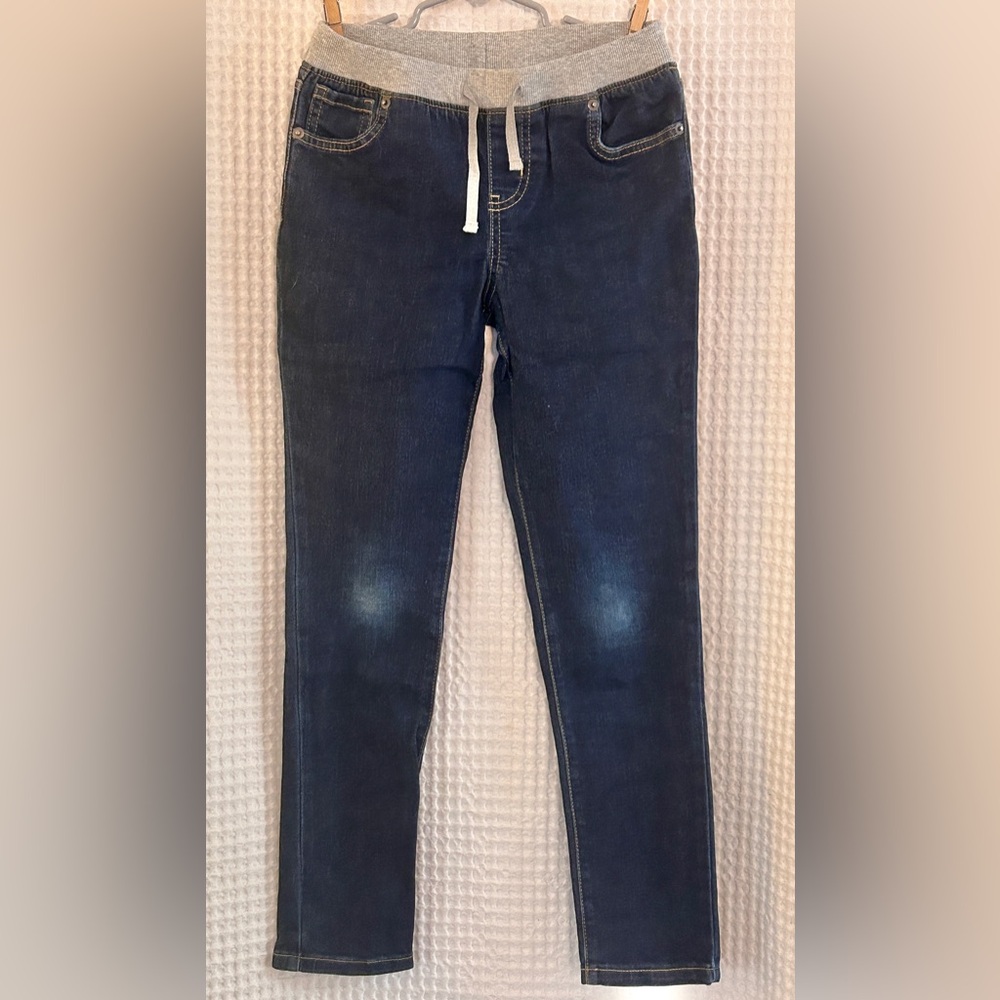 Cat & Jack Gray Knit Waist Skinny Fit Jeans